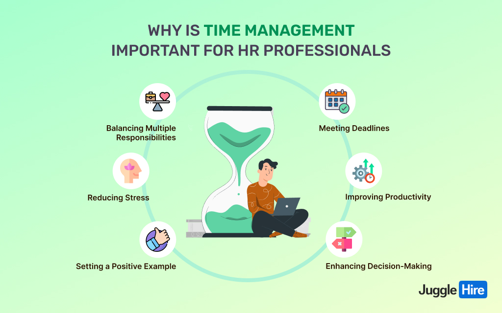 one person is sitting and searching the importance of time management strategies for HR professionals