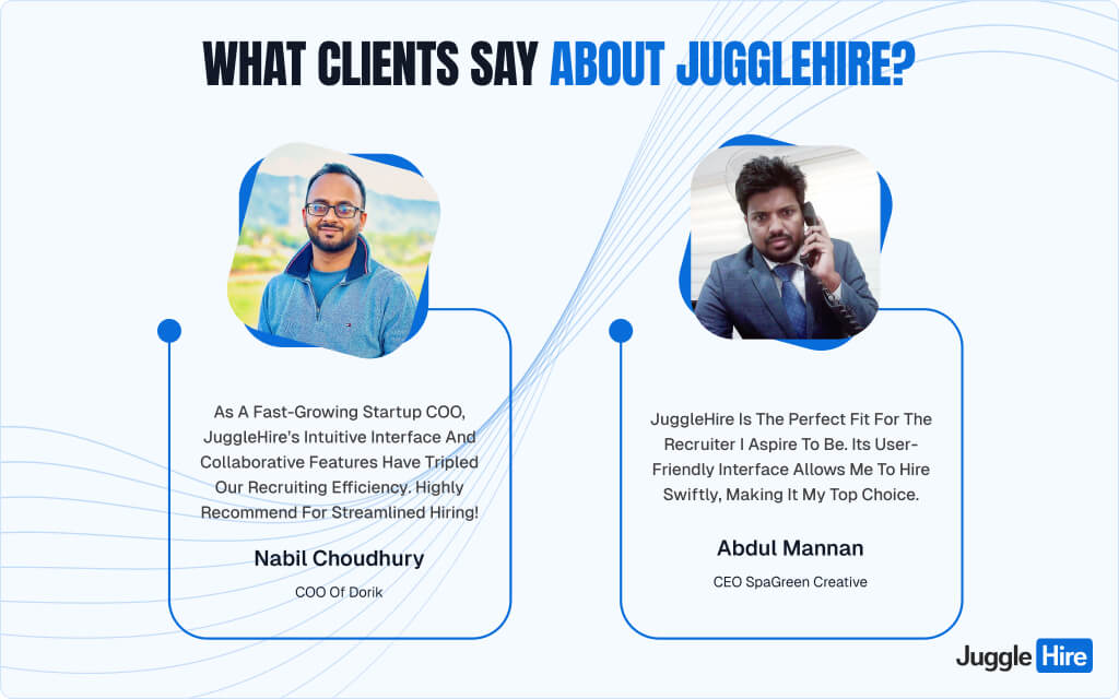 What Clients Say About JuggleHire?